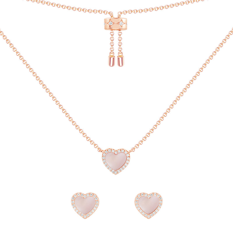 kirks folly heart rhinestone necklace cream with gold chain valentine | eBay