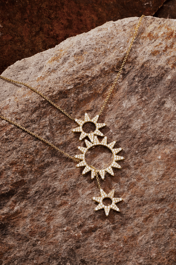 Sun Adjustable Double-Chain Necklace