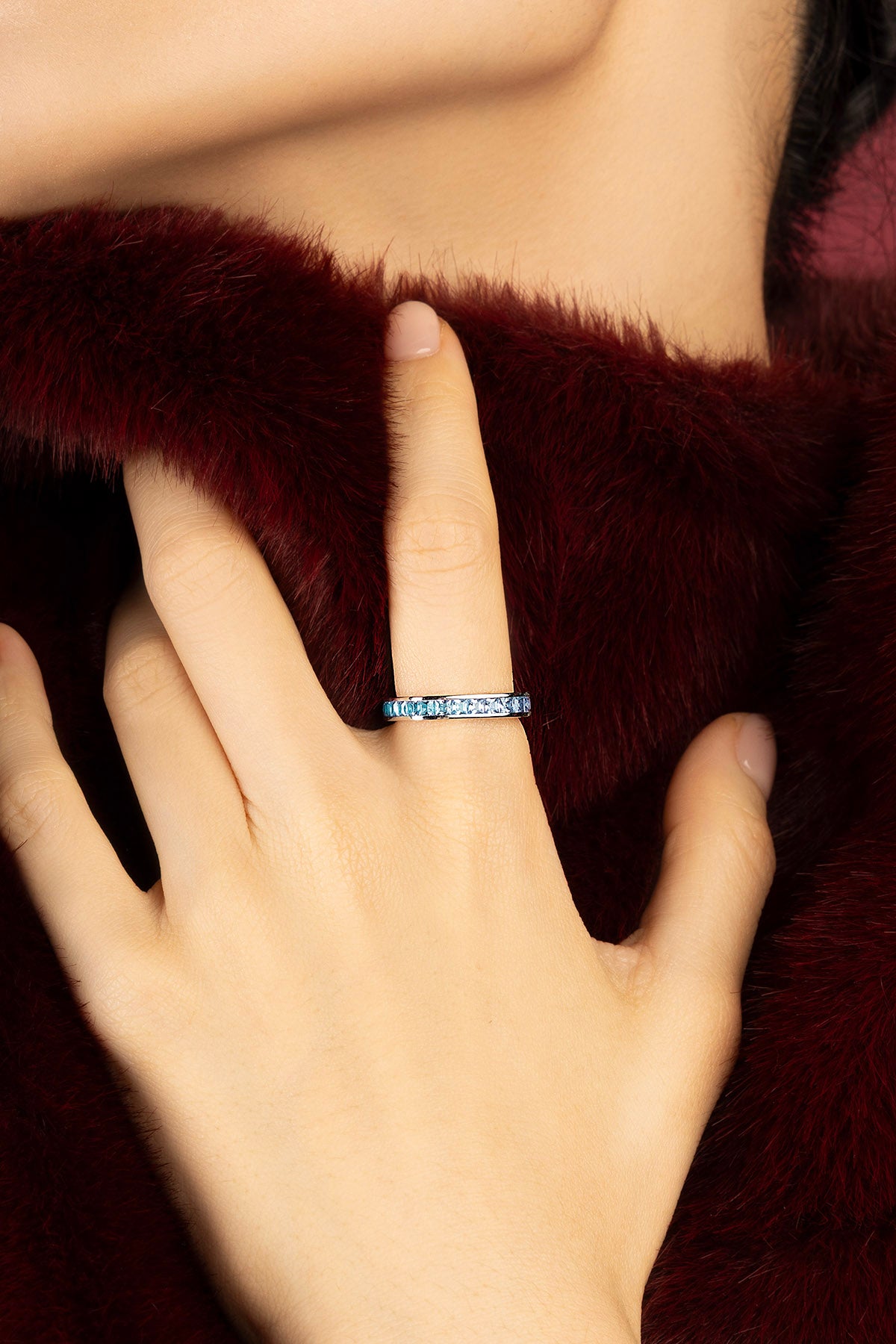 APM Monaco ring in white alloy