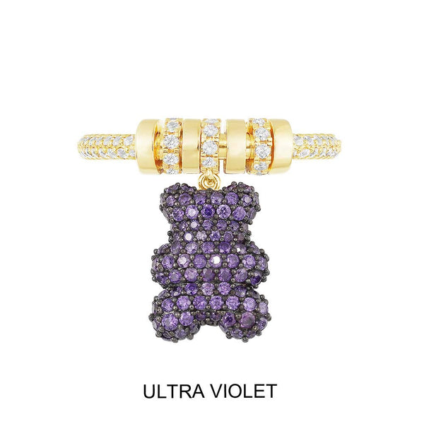 Ultra Violet Yummy Bear Ring