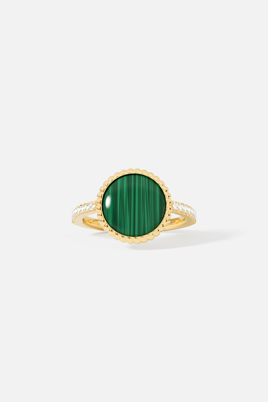 Malachite Météorites Ring APM Monaco