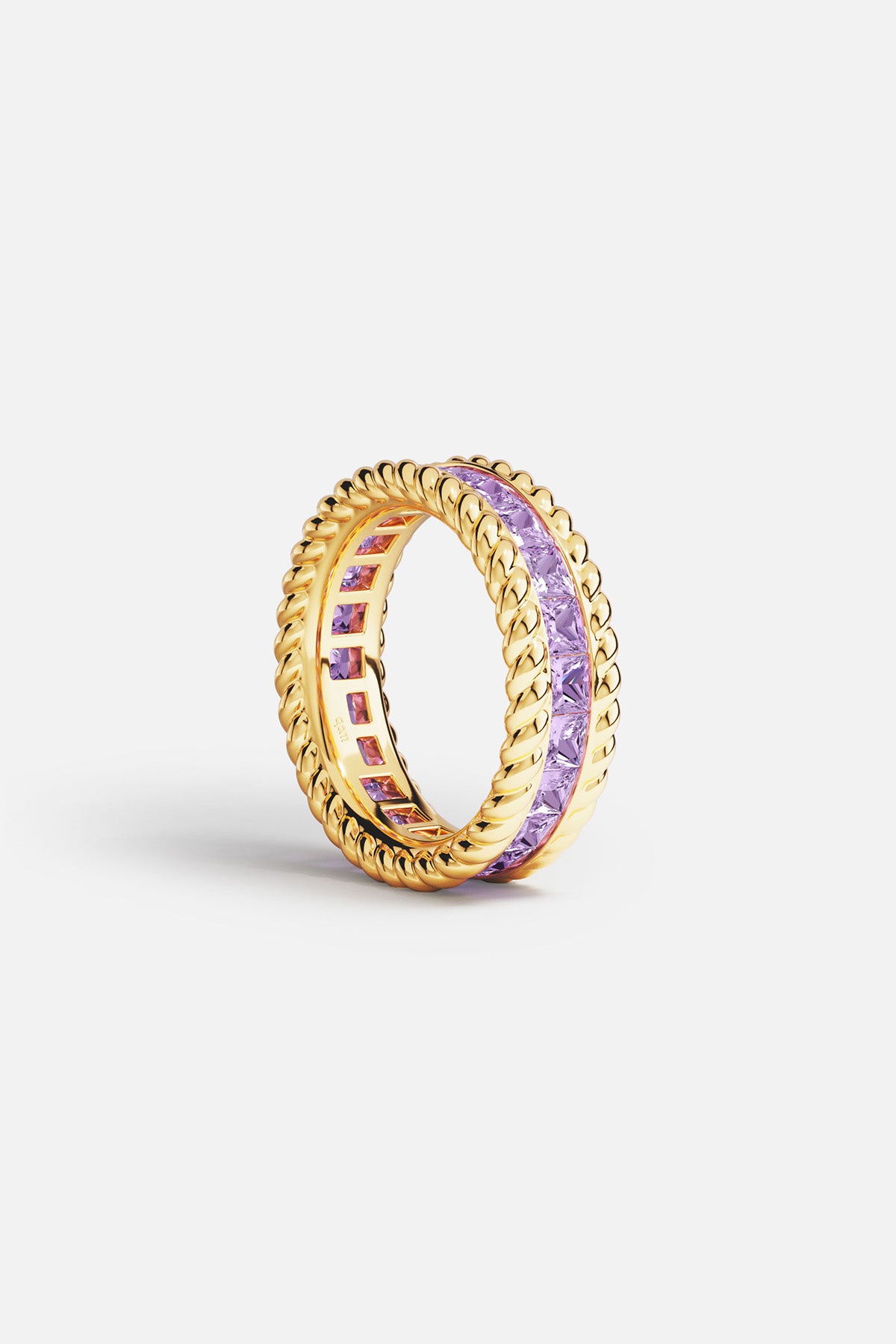 Torsade Lavande Pavé Ring - APM Monaco