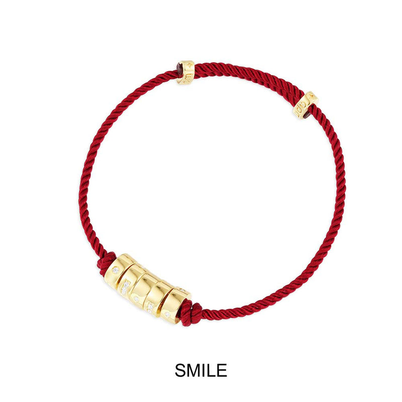 SMILE Morse Code Adjustable Nylon Bracelet | APM Monaco