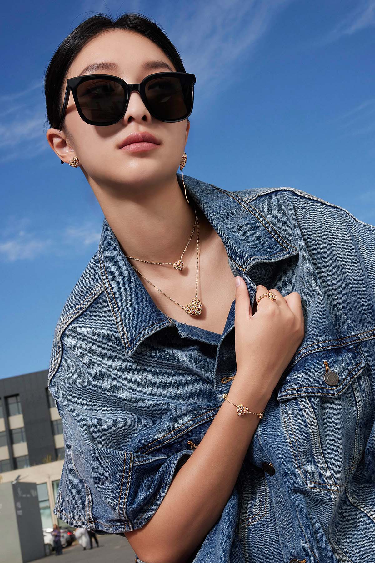 バーバリーブルーレーベル トレンチコート 金ボタン クレストブリッジ 36