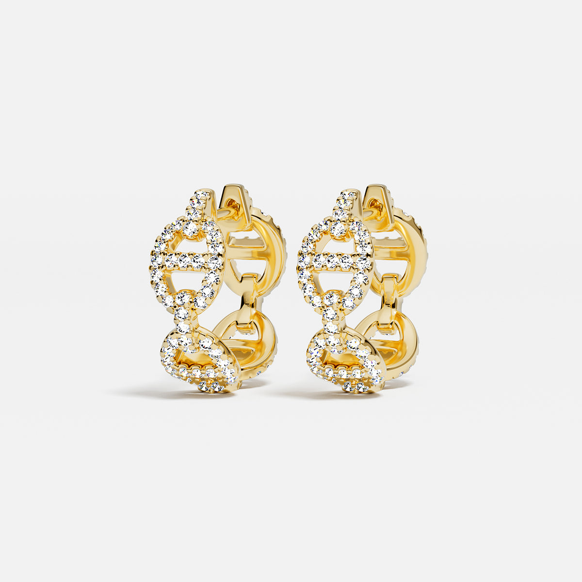 Maille Marine Hoop Earrings 18k gold plated | APM Monaco