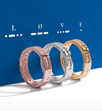 LOVE Morse Code Ring – APM Monaco