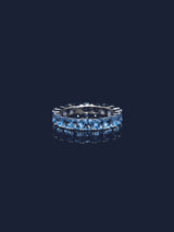 Lagunenblauer quadratischer Ring