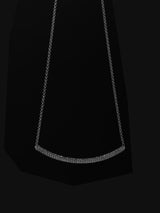 Verstellbare Halskette mit schwarzem Pavé
