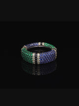 Chunky Multicolor Pavé Ring