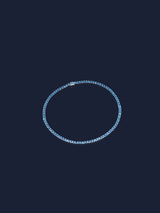 湖藍色方形項圈