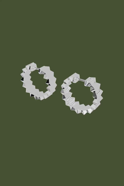 Chunky Up and Down Hoop Earrings | APM Monaco