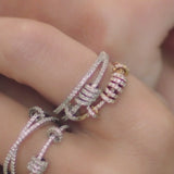 Triple Ring with Sliding Hoops