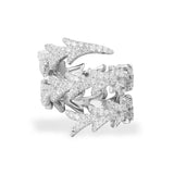 Gewundener Ring mit Drachenschwanzmotiv – Silber 