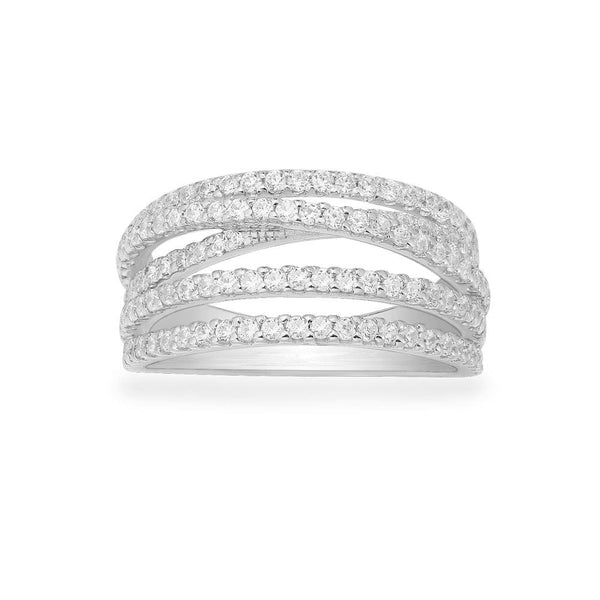 Fünfreihiger Ring – Silber