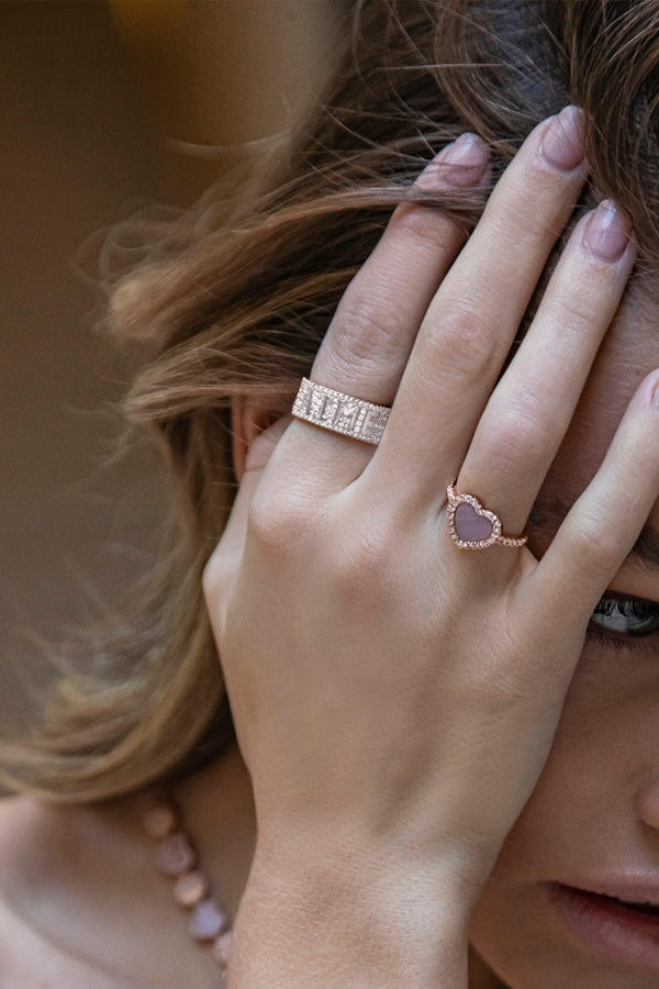 JE T'AIME Ring – Silber