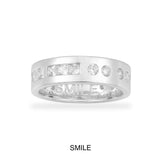 SMILE Morse Code Ring