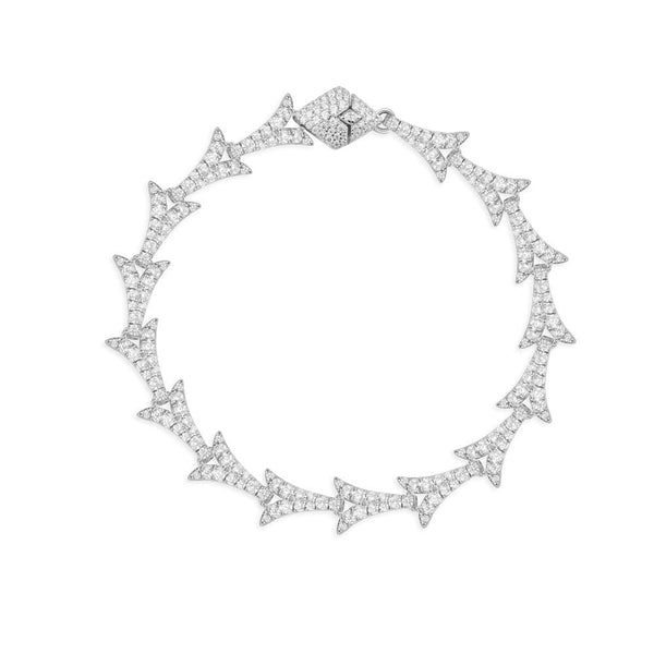 Armband mit Drachenschwanzmotiv – Silber