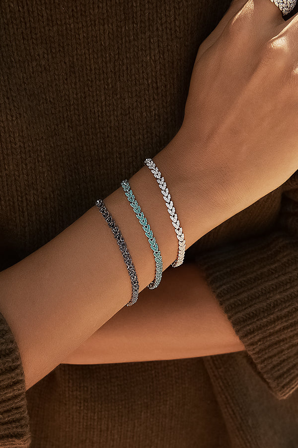 Couture-Armband – Silber
