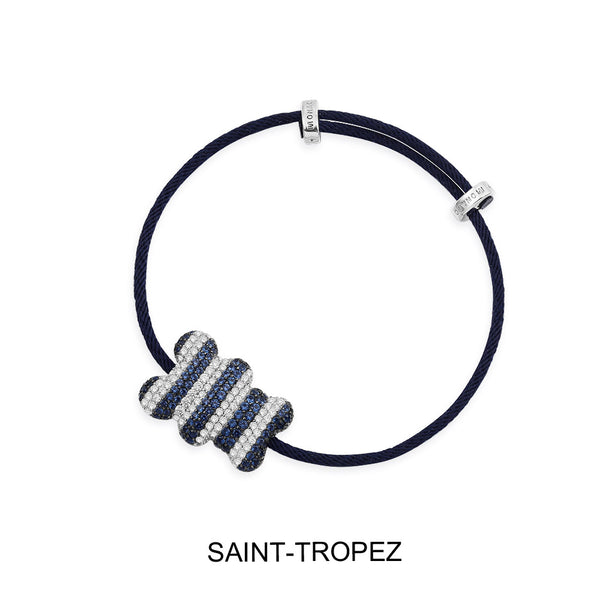 Bracelet Ajustable Yummy Bear Saint-Tropez en Nylon