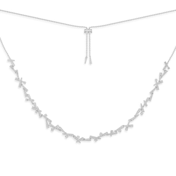 Verstellbare Halskette mit Festival – Silber