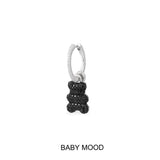 Single Baby Mood Yummy Bear (CLIPPABLE) Hoop Earring