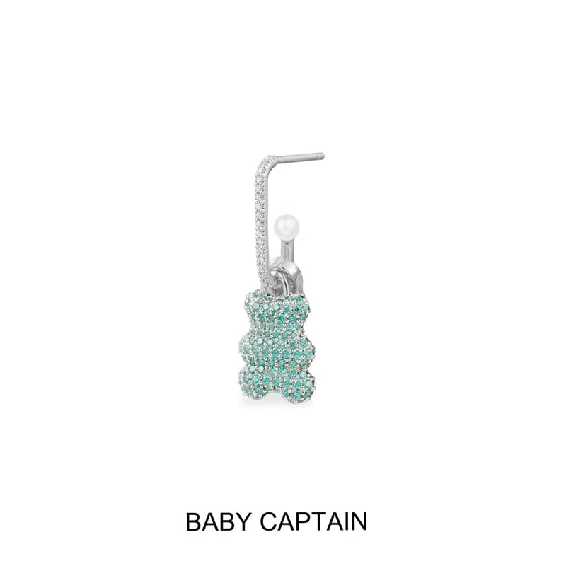 Single Baby Captain Yummy Bear (CLIPPABLE) Earring