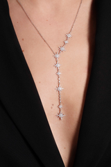 APM Monaco Drop Météorites Adjustable Necklace in Silver