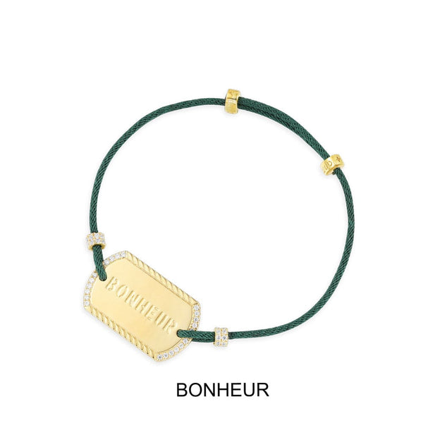 Bracelet Ajustable BONHEUR en nylon