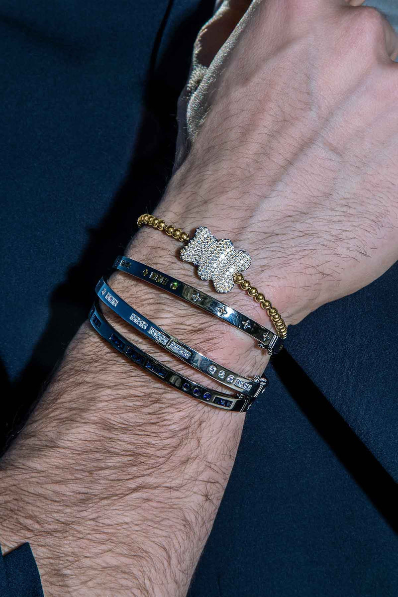 Sunny Yummy Bear Adjustable Bracelet with Beads | APM Monaco