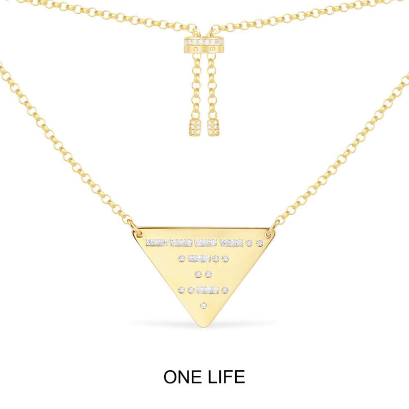 Collar Ajustable Triángulo ONE LIFE