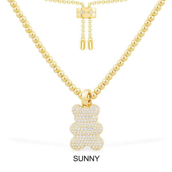 Sunny Yummy（可拆卸）可调节圆珠项链